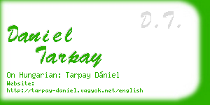 daniel tarpay business card