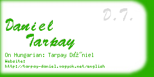 daniel tarpay business card